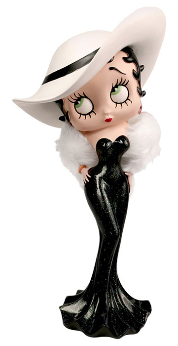 Betty Boop Madame Black Glitter - Click Image to Close